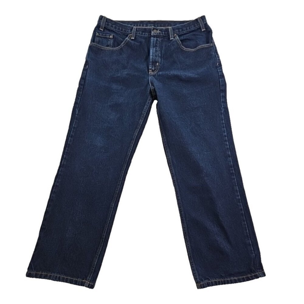 Rural‎ King Jeans Men's 36x28 Dark Wash 100% Cotton Denim Relaxed Fit Straight